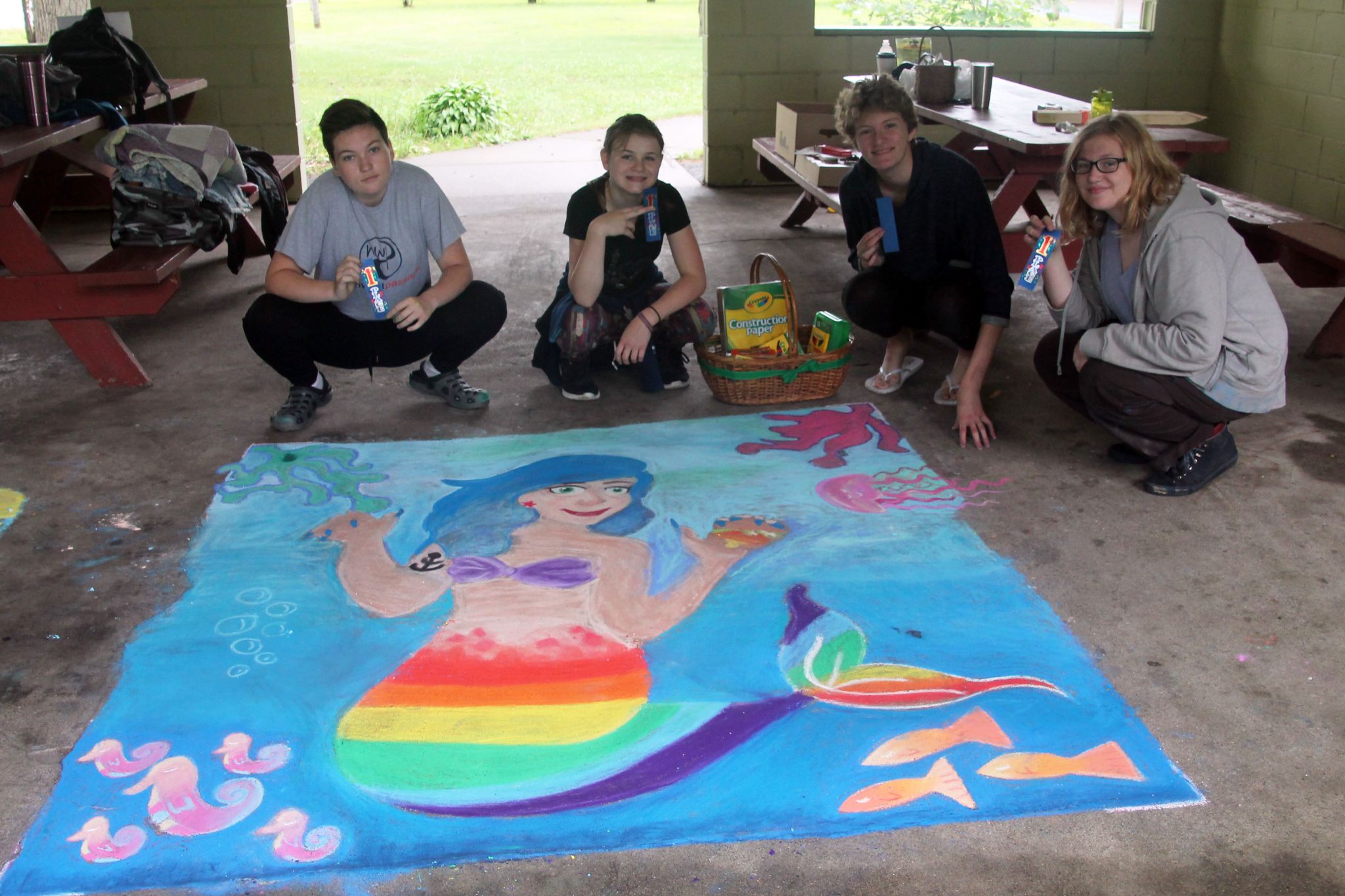Maple takes first in Siren Summerfest Chalk Art Competition